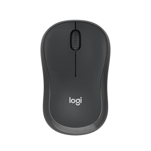 Logitech M240 Silent Bluetooth Mouse, Compact, Portable, Smooth Tracking, 18-Month Battery, for Windows, macOS, ChromeOS, Compatible with PC, Mac, Laptop, Tablets - Graphite