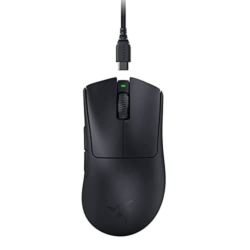 Razer DeathAdder V3 Pro Smartchoice Wireless Gaming Mouse, Ultra Lightweight Design, Focus Pro 30K Optical Sensor, HyperSpeed Wireless, Gen-3 Optical Switches, 5 Programmable Buttons, Black