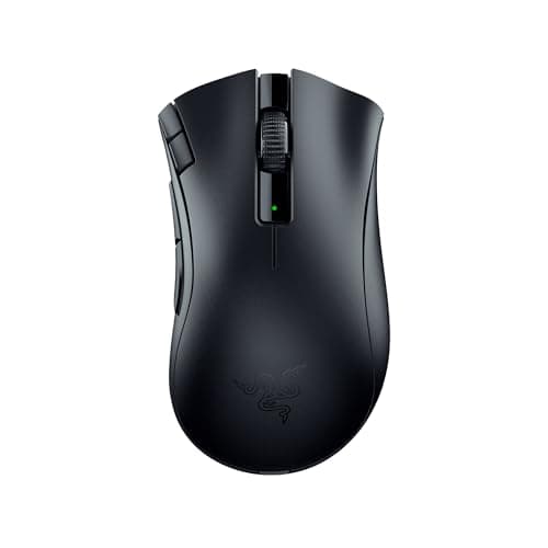 Razer Bluetooth DeathAdder V2 X Hyper Speed: Award-Winning Ergonomic Design with 14000 DPI - Ultra-Fast Hyper Speed Wireless Ergonomic Gaming Mouse - 235hr Battery Life - RZ01-04130100-R3A1, Black