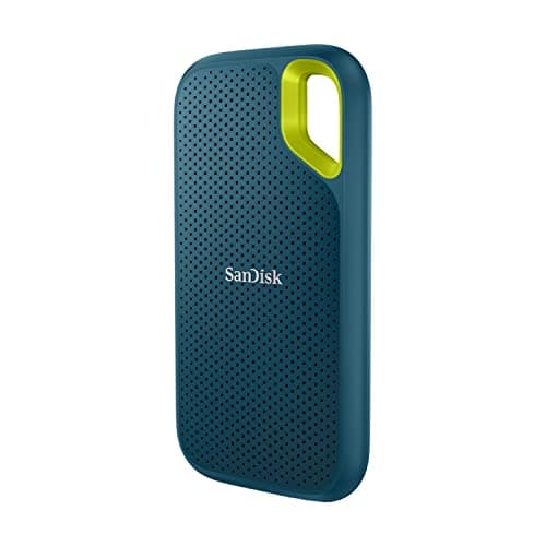 SanDisk Extreme 2TB Portable External SSD, 1050MB/s R, 1000MB/s W, 3m Drop Protection, IP65 Water/dust Resistant, PC,MAC & TypeC Smartphone Compatible, 5Y Warranty, Monterey Color