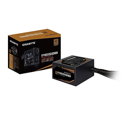 GIGABYTE P650B 80 Plus Bronze 650W, Quiet hYB Fan, Active Power Protection,