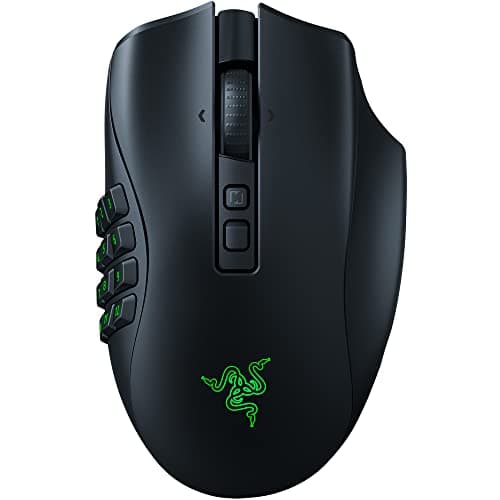 Razer Naga V2 Pro Smartchoice Wireless Gaming Mouse, Interchangeable Side Plates (2/6/12 Buttons), 20K DPI Optical Sensor, Fast Switches, Chroma RGB Lighting, Black