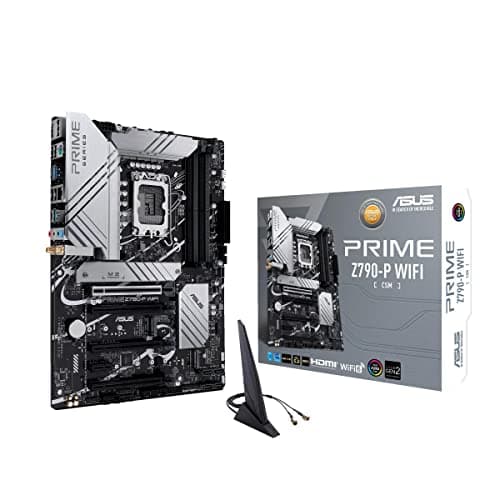 ASUS PRIME Z790 P WIFI CSM Intel LGA 1700 ATX Motherboard for 13th & 12th Gen Processors with PCIe 5.0, 3 M.2 slots, 14+1 Power Stages, DDR5, 2.5 GB Ethernet, WiFi 6, USB 3.2 Gen2 Type-C & Thunderbolt