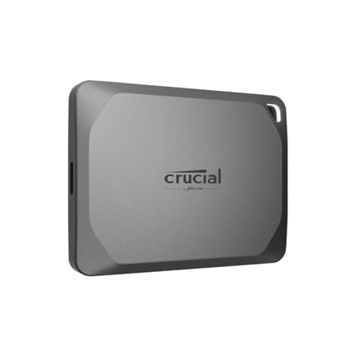 Crucial X9 Pro 1TB Portable SSD – Up to 1050MB/s Read/Write, USB 3.2 – External Solid State Drive for PC, Mac, PS5, Xbox – CT1000X9PROSSD9