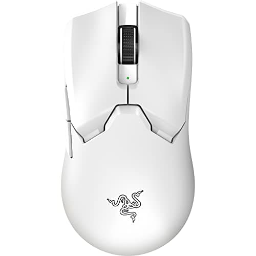 Razer Viper V2 Pro Hyperspeed Wireless Optical Gaming Mouse: 59g Ultra-Lightweight with 30000 DPI - 80hr Battery - USB Type C Cable Included - White - RZ01-04390200-R3A1