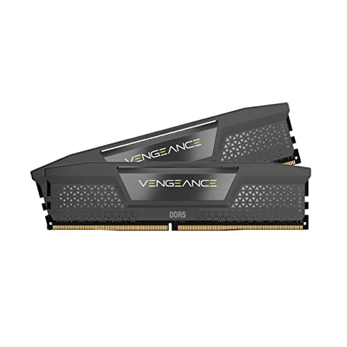 CORSAIR Vengeance DDR5 32GB (2x16GB) DDR5 Up to 6000MHz CL36 AMD EXPO Intel XMP iCUE Compatible Computer Memory – Grey (CMK32GX5M2E6000Z36)