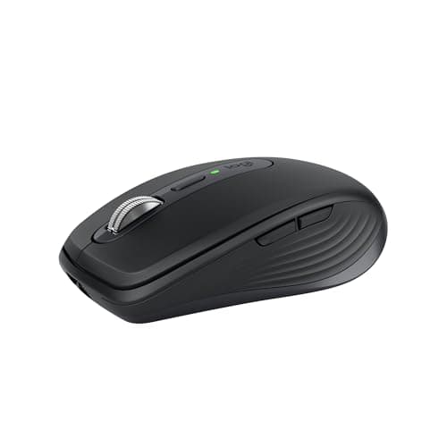 Logitech MX Anywhere 3S Compact Wireless Mouse with Free Adobe Subscription, Fast Scrolling, 8K DPI Any-Surface Tracking, Quiet Clicks, Programmable Buttons, USB C, Bluetooth - Graphite