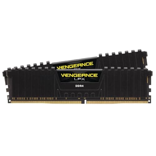 CORSAIR Vengeance LPX DDR4 RAM 32GB (2x16GB) Up to 3200MHz CL16-20-20-38 1.35V Intel XMP AMD EXPO Computer Memory – Black (CMK32GX4M2E3200C16)