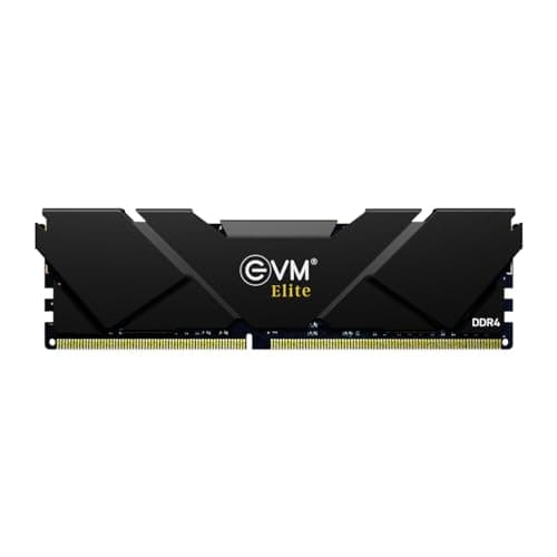 EVM Elite 8GB DDR4 3200MHz Gaming Desktop RAM – Intel XMP & AMD EXPO, Aluminum Heat Sink, CL15, 1.2V Low Voltage, 288-Pin Long-DIMM, 10-Year Warranty (EE8G32DT)