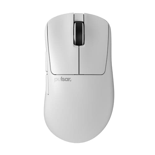 Pulsar Gaming Gears - Xlite v3 Medium Wireless Gaming Mouse, Ultra Lightweight 1.94 oz (55 g), Ergonomic, Optical Switches, PAW3395 Optical Sensor (Medium, Wireless, White)
