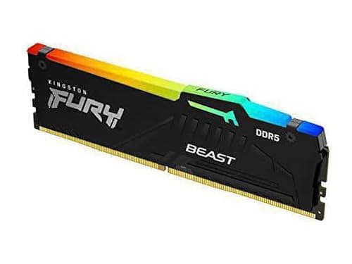 Kingston Fury Beast RGB 16GB 5200MT/s DDR5 CL40 DIMM Desktop Memory Single Module KF552C40BBA-16