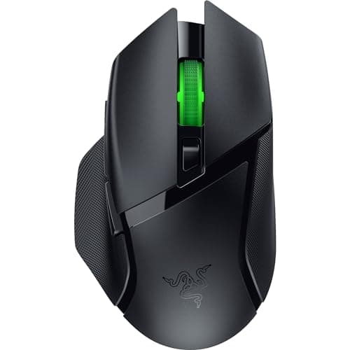 Razer Basilisk V3 X HyperSpeed Wireless Gaming Mouse: Bluetooth & HyperSpeed Wireless Compatible | 7 Programmable Buttons | 18000 DPI Optical Sensor - Matte Black - RZ01-04870100-R3A1