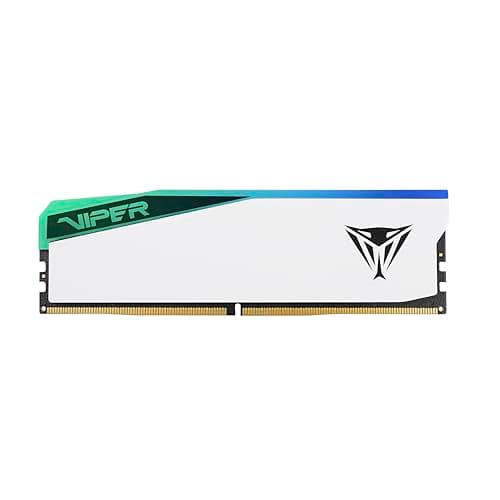 Patriot Viper Elite 5 RGB DDR5 RAM 32GB (1X32GB) 6000MT/s CL30 UDIMM Desktop Gaming Memory Module- PVER532G60C30W