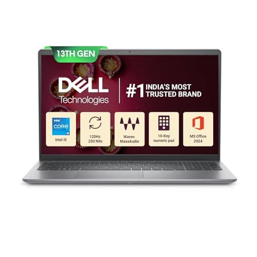 Dell 15, Intel Core 13th Gen i5-1334U, FHD, 15.6"/39.62cm, Windows 11, MSO'24, Grey, 1.66kg, Vostro 3530, (16GB DDR4, 512GB SSD) Anti-Glare FHD 15.6"/39.62cm, 12 Month McAfee, Thin & Light Laptop