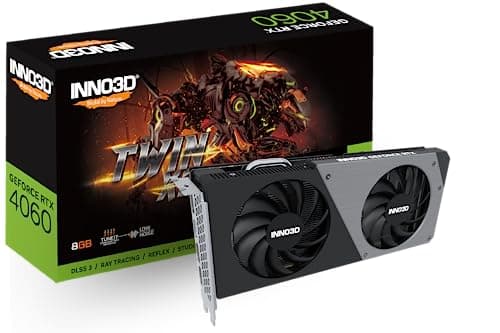 INNO3D Geforce RTX 4060 Twin X2 8Gb Gddr6 128-Bit Pci-E 4.0 X8 Gaming Graphic Card-N40602-08D6-173051N,pci_e_x4