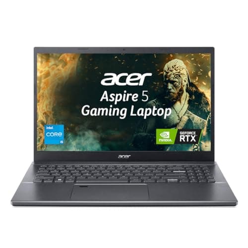 acer Aspire 5 15, Intel Core i5-13th Gen 13420H Processor, NVIDIA GeForce RTX 2050-4GB GDDR6(8GB/512GB) IPS FHD, 15.6"/39.62cm, 60Hz, Win 11 Home, Steel Gray, 1.78KG, A515-58GM, Metal Gaming Laptop