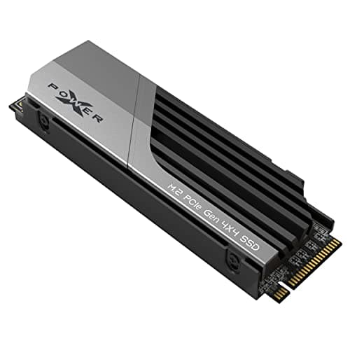 SP Silicon Power XS70 4TB NVMe PCIe 4.0 M.2 Gaming SSD with Heatsink, Up to 7300 MB/s, 3D NAND with Cache, M.2 2280 PCIe Gen4x4 Internal Solid State Drive for Desktop Laptop PC Computer