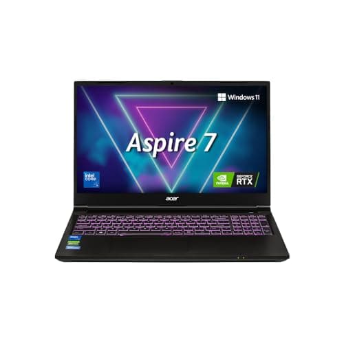 acer Aspire 7, Intel Core 5-210H Processor, NVIDIA GeForce RTX 3050 6GB GDDR6, 16 GB, 512GB, Full HD, 15.6"/39.62 cm, Windows 11 Home, Flame Black, 1.99kg, A715-79G, Backlit Keyboard, Gaming Laptop