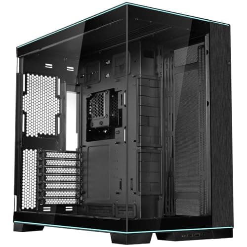 Lian Li Aluminium O11 Dynamic Evo RGB Mid-Tower Computer Case/Gaming Cabinet with Dual ARGB Strips - Black | Support E-ATX, M-ATX, Mini-ITX - G99.O11DERGBX.in