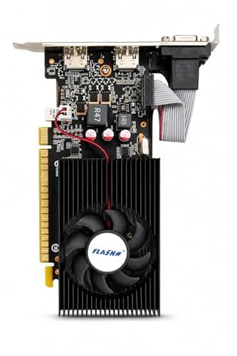 FLASHM NVIDIA GeForce GT 730 4GB DDR3 GPU | Dual HDMI + VGA | Triple Display | Low Profile Graphics Card