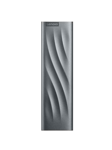 Lenovo PS8 Portable SSD - 1TB, R 1050 MB/s, W 1000 MB/s| USB-C Universal Compatibility | Windows, MacOS & Android |for Creators, Students & Gamers| External SSD| Aluminium Body, Grey| 3 Year Warranty