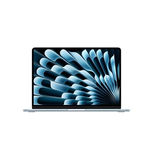 Apple 2026 MacBook Air 13″ Laptop with M5 chip: AI and Apple Intelligence, 34.46 cm (13.6″) Liquid Retina Display, 16GB Unified Memory, 1TB SSD Storage, 12MP Center Stage Camera, Touch ID; Sky Blue