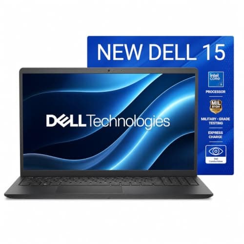 Dell 15 (Previously Inspiron) Laptop, 14th Gen Intel Core i3/Core 3 100U Processor, 8GB DDR4, 512 SSD, 15.6" FHD 120Hz IPS AG 250 nit Display, Win 11 + Office H&S 2024, Carbon Black, 1.63Kg