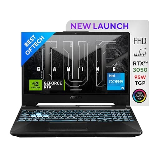 ASUS TUF Gaming F17 12th Gen, Intel Core i5-12500H Gaming Laptop(NVIDIA RTX 3050-4GB/95W TGP/16GB RAM/512GB SSD/FHD/17.3"/144Hz/RGB KB/90WHr/Windows 11//Mecha Gray/2.60 Kg) FX707ZC4-HX067W