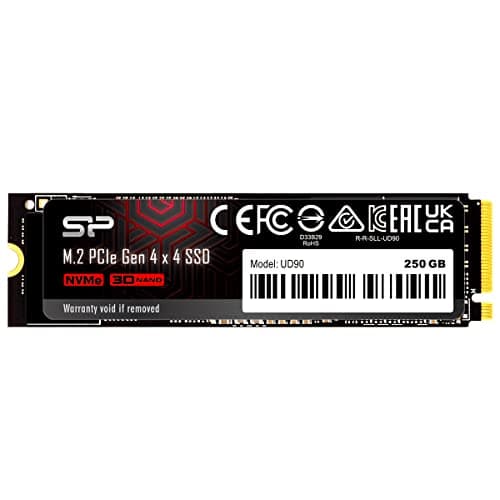 Silicon Power P34A60 128GB NVMe PCIe M.2 SSD, 3D NAND with SLC Cache, Up to 2,200MB/s, M.2 2280 Internal Solid State Drive for Desktop Laptop PC Computer