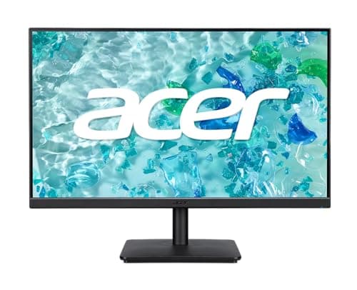 acer V247Y E 23.8 Inch Full HD IPS Backlit LED LCD Monitor I 100Hz Refresh Rate I 250 Nits, 99% SRGB I Zero Frame I HDMI, VGA Ports I TUV Eye Certified I Stereo Speakers I 100% Recyclable Packaging