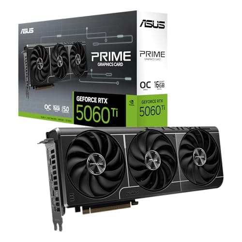 ASUS NVIDIA GeForce RTXTM 5060Ti Video Card 16GB PCIE 5.0 GDDR7 OC Edition/PRIME-RTX5060TI-O16G