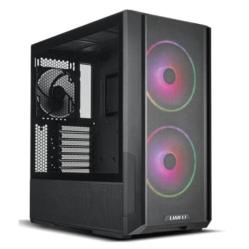 Lian Li Lancool 216 RGB Mid-Tower Alloy Steel Computer Case/Gaming Cabinet - Black | Support E-ATX/ATX/Micro-ATX/Mini-ITX | Pre-Installed 3 Front and Rear Fans - G99.LAN216RX.in