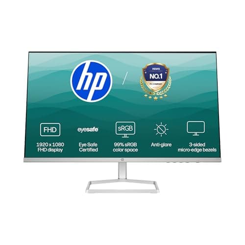HP Series 5 27 inch(68.6cm) FHD Monitor - Eye Safe Certified, 99% sRGB, IPS, LCD, 3-Sided Micro-Edge, Anti-Glare, 300nits, 2 HDMI 1.4, Black, 3.2kg,527sf