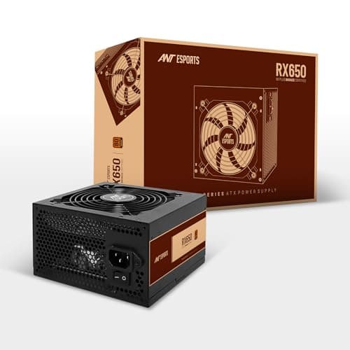 Ant Esports RX650 650 Watt 80 Plus Bronze Certified Power Supply/PSU for PC with Smooth & Silent 120mm Fan