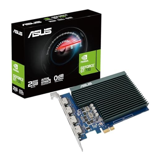 ASUS GeForce GT 730 2GB GDDR5 Pci_e RAM 64-Bit Graphics Card with 4 HDMI Ports 384 CUDA Cores 3 Years Warranty Can Run 4 Displays at Same time (GT730-4H-SL-2GD5)
