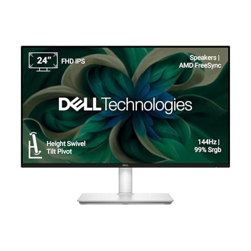 Dell S2425HSM 24"/60.45cm FHD Monitor|Ash White|144Hz Refresh|99% Srgb, 300 cd/m2 Brightness|IPS Panel, 1ms| Contrast 1500:1| 2xHDMI, Built-in 3W Dual Speakers|Warranty 3 Years, Ergonomic|AMD FreeSync