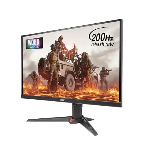 Acer Nitro XV272U X1 27 Inch WQHD (2560×1440) IPS Gaming Monitor | 200Hz Refresh Rate | 0.5ms GTG | AMD FreeSync Premium | HDR400 | 2×HDMI, DP | ErgoStand | 2W×2 Stereo Speakers | DCI-P3 90% | Black
