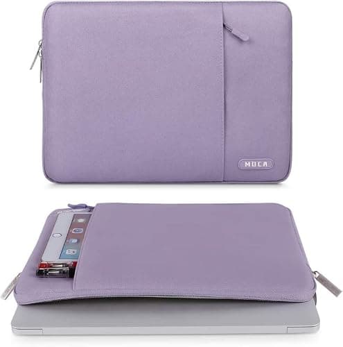 MOCA Laptop Case 13.3 inch, 13-13.3 inch Laptop Sleeve Compatible with MacBook Air/Pro 13/Pro 14 M5 M4 M3 M2 M1, HP Dell ASUS Lenovo,Polyester Vertical Computer Sleeve Bag with Pocket